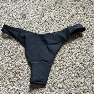 black bikini bottom
